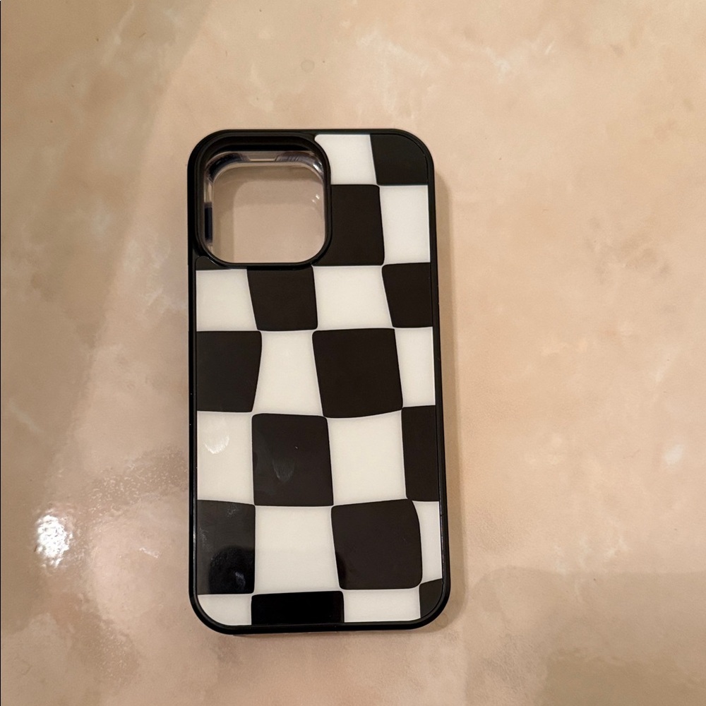 Checkered Black and White Phone Case